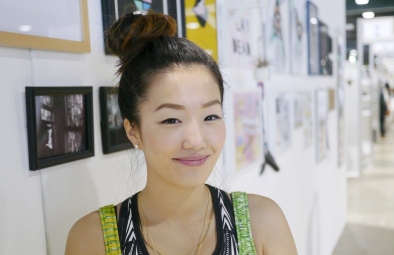 Sophia Chang at the Agenda trade show in Long Beach (January 7, 2014) 